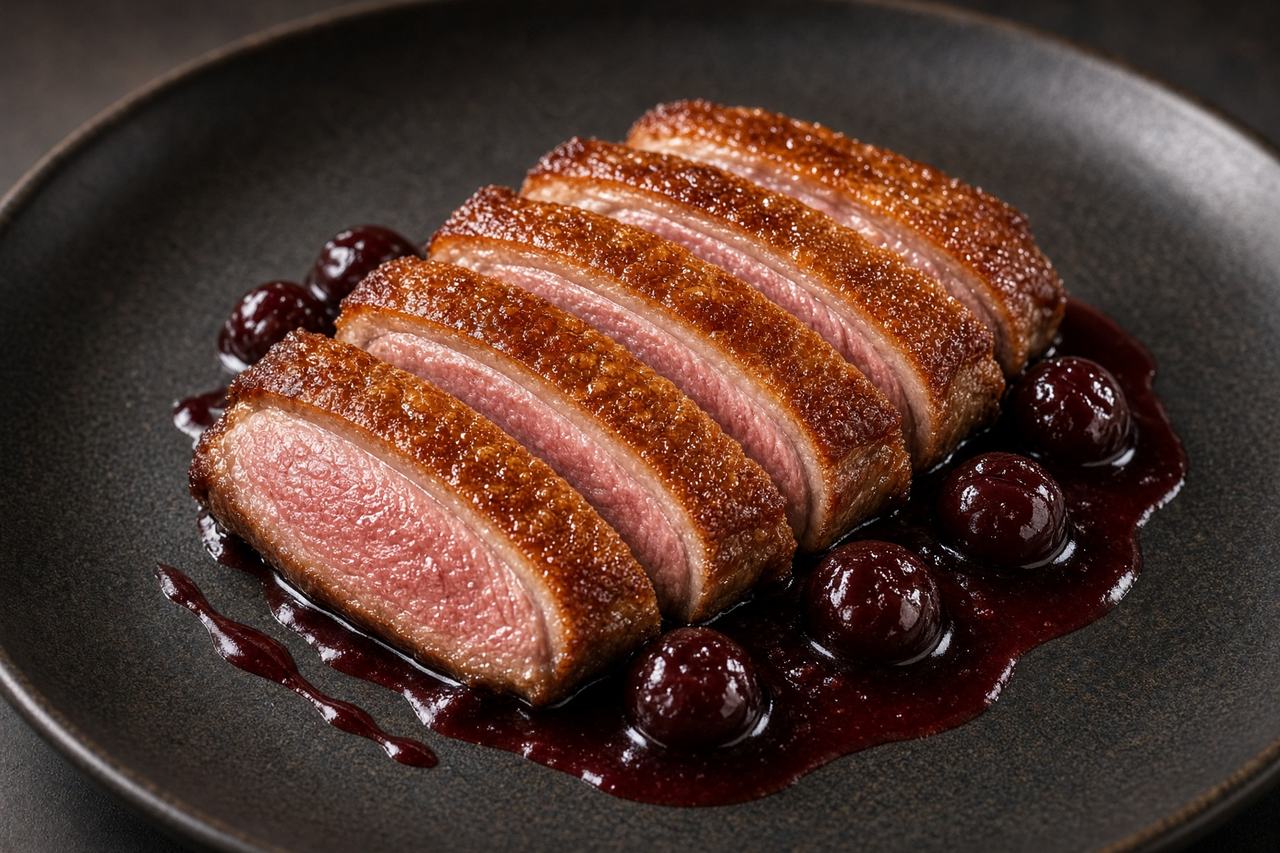 seared duck breast